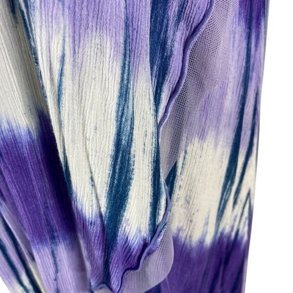 Modesce 3X Purple Tie-Dye Dress ALTERED Boho Hippie Festival Art to Wear Fits 4X - Picture 8 of 9